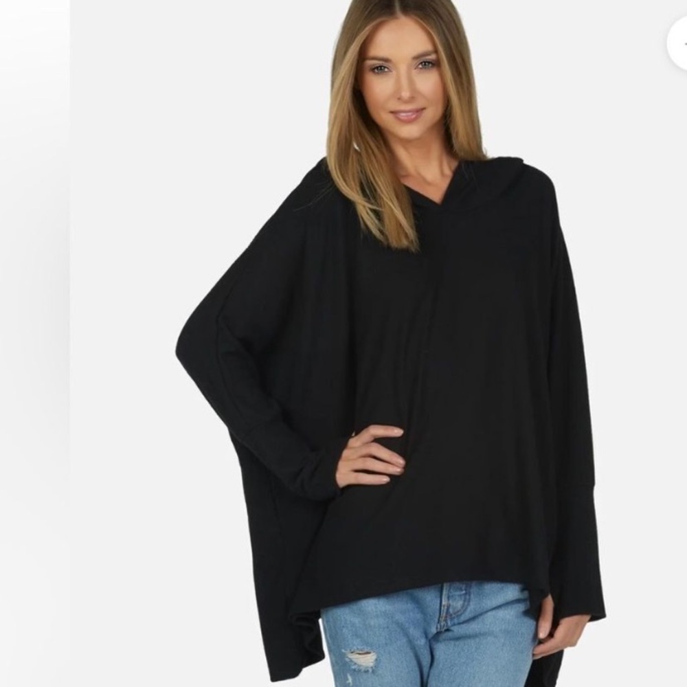 DASH OVERSIZED HOODIE BLACK